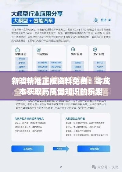 新澳正版資料免費提供：深度解析、獲取攻略與價值探秘